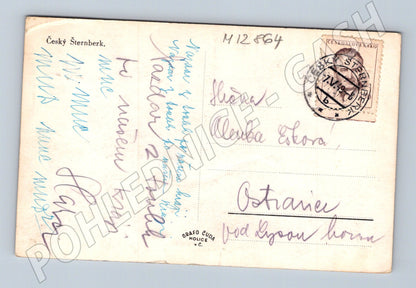 Pohlednice Český Šternberk hrad historická 1964 (M12864)