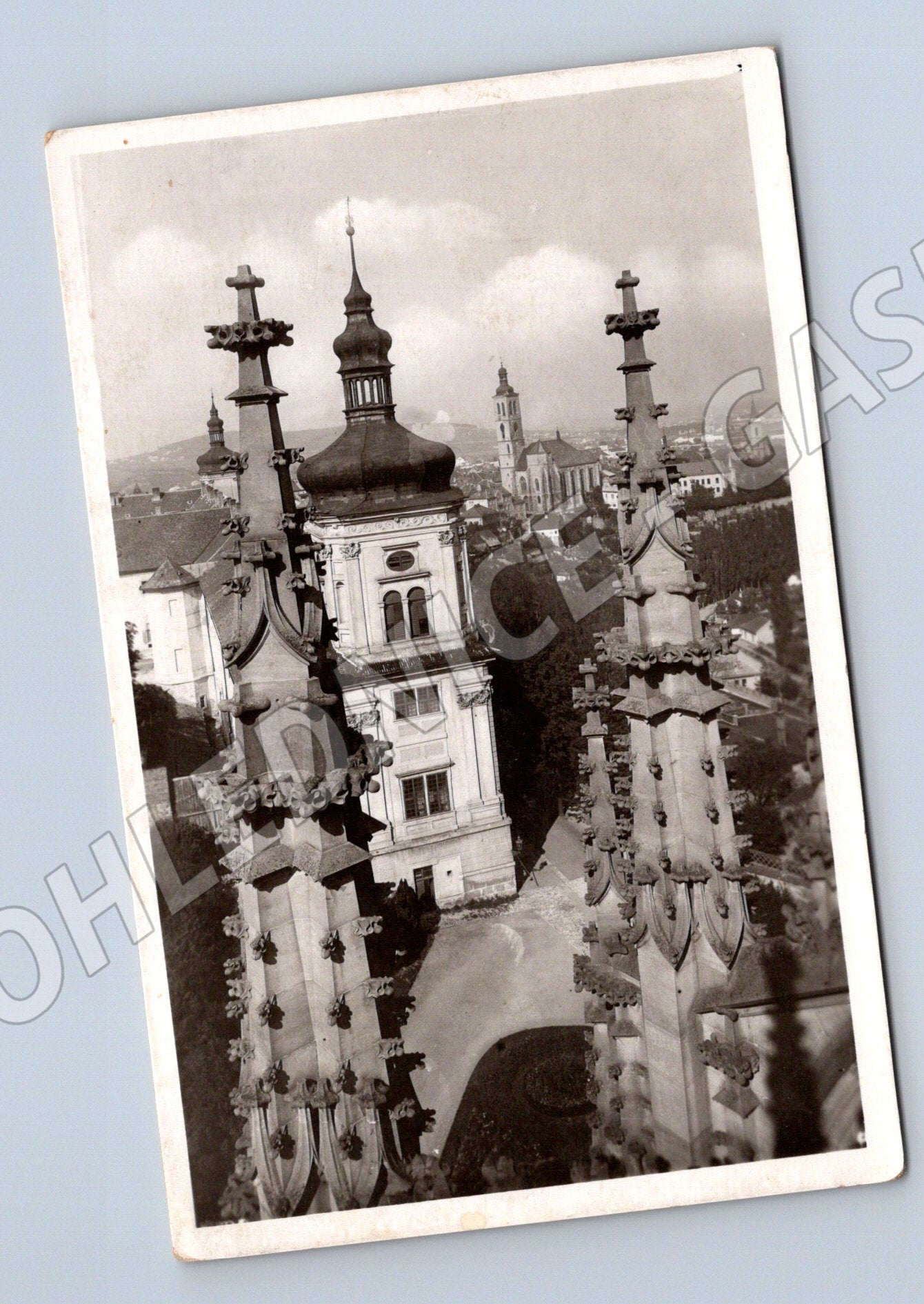Pohlednice Kutná Hora chrám sv. Barbory historická 1946 (M12866)