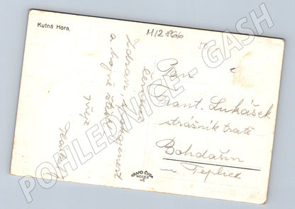 Pohlednice Kutná Hora chrám sv. Barbory historická 1946 (M12866)
