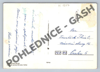 Pohlednice PF ČSSR zimní krajina Richard Burda (M1287)