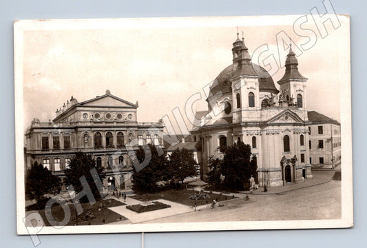 Pohlednice Kroměříž kostel sv. Jana Křtitele malý formát (M12873)