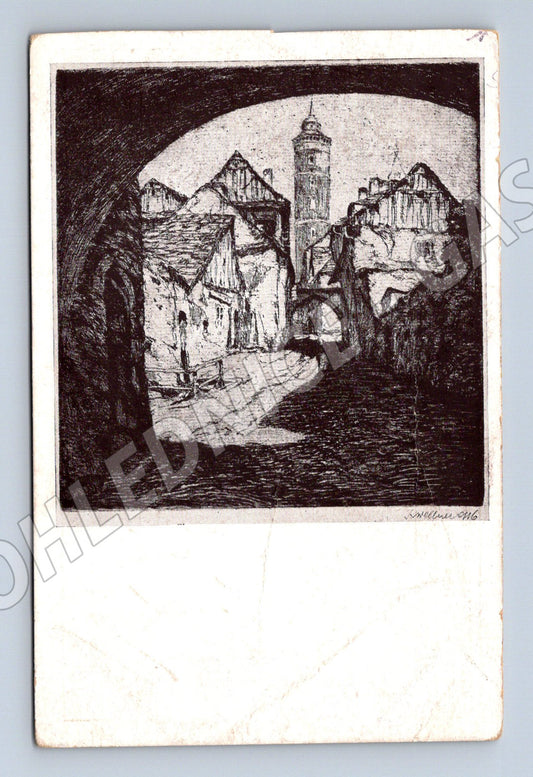 Pohlednice Domažlice Branka lept K. Wellner 1925 (M12876)