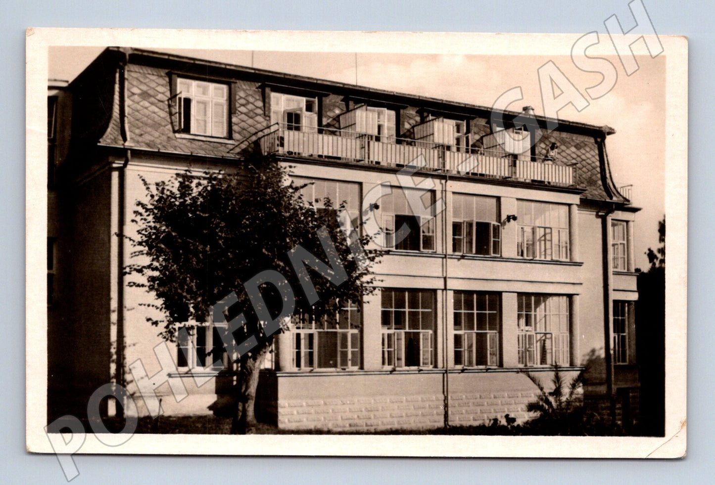 Pohlednice Lázně Velichovky lázeňský dům 1948 (M12877)