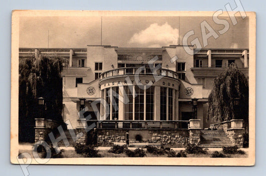 Pohlednice Lázně Velichovky Masarykův dům 1929 (M12881)