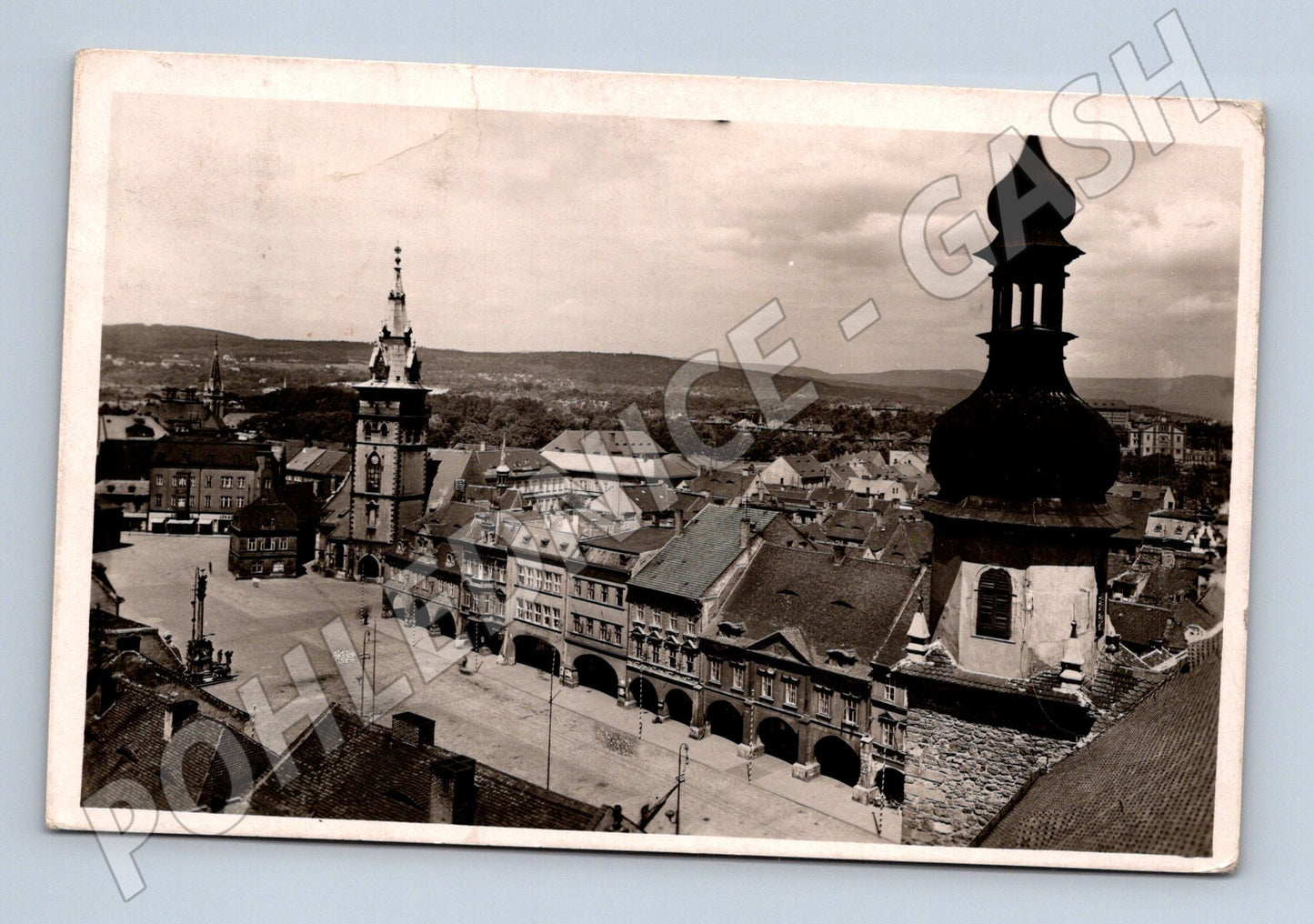 Pohlednice Chomutov historická malý formát prošlá (M12890)