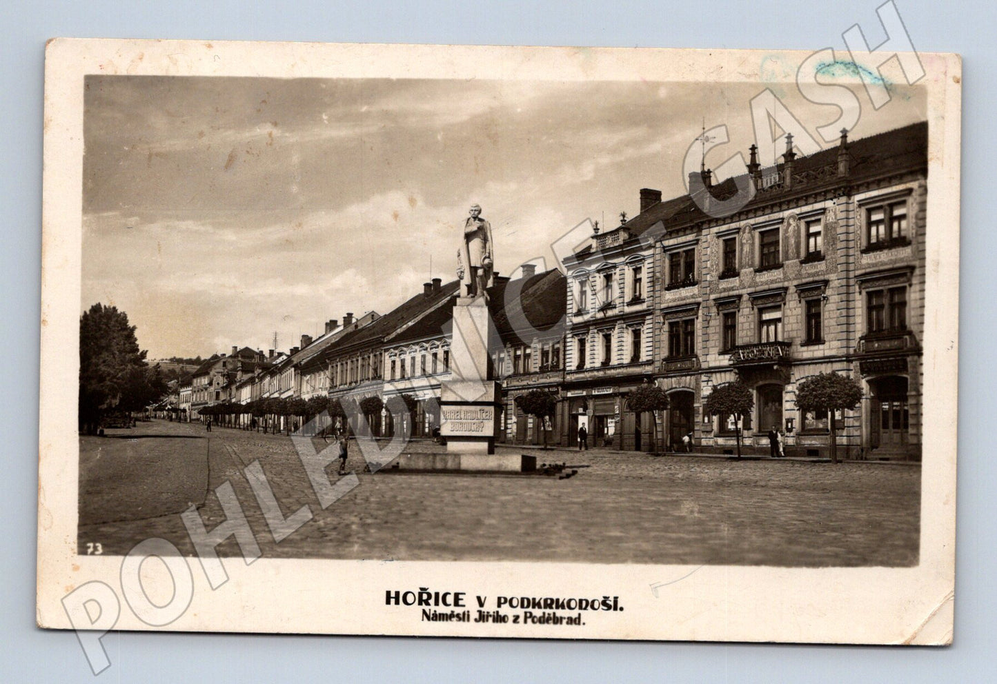 Pohlednice Hořice v Podkrkonoší náměstí Jiřího z Poděbrad (M12900)