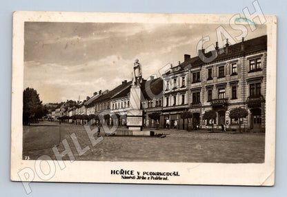 Pohlednice Hořice v Podkrkonoší náměstí Jiřího z Poděbrad (M12900)