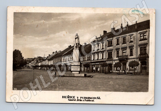 Pohlednice Hořice v Podkrkonoší náměstí Jiřího z Poděbrad (M12900)