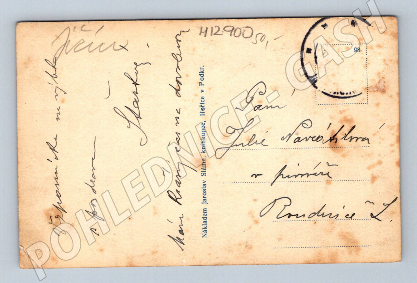 Pohlednice Hořice v Podkrkonoší náměstí Jiřího z Poděbrad (M12900)