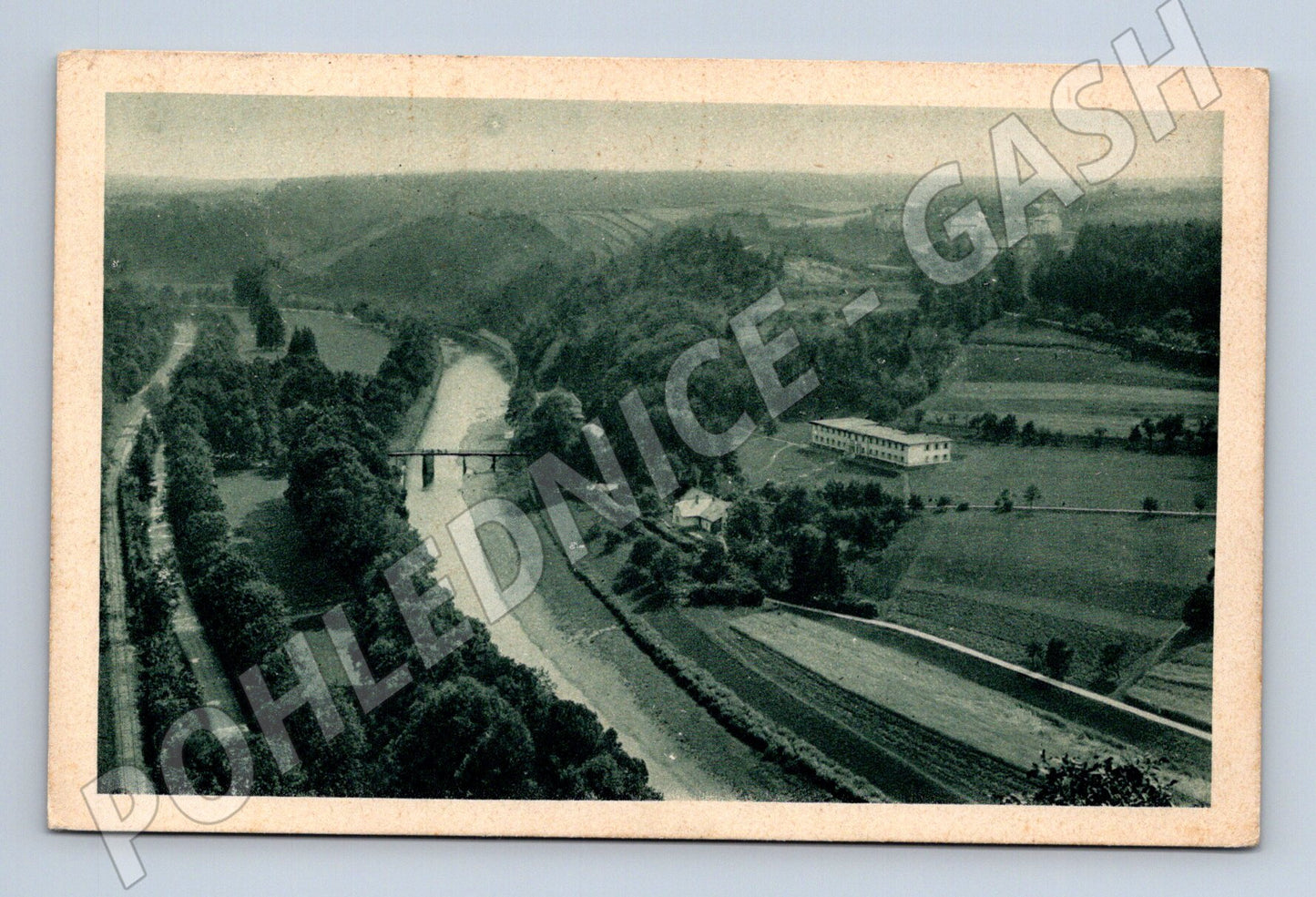 Pohlednice Teplice nad Bečvou lázně 1935 (M12935)