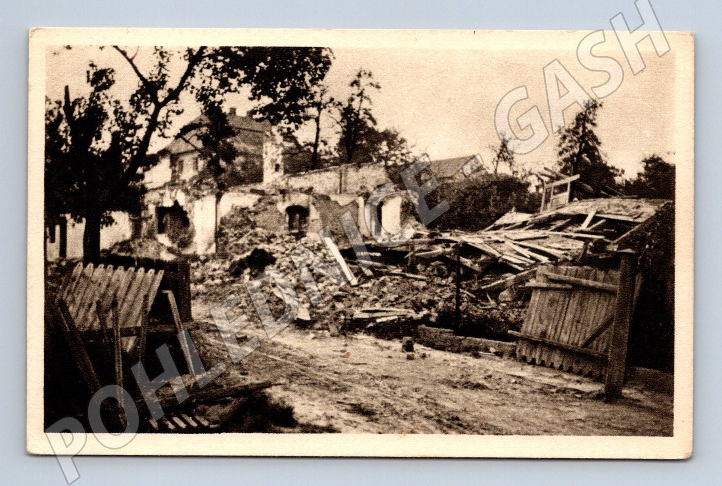 Pohlednice Velká Polom 1945 historická WWII (M12937)