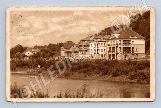 Pohlednice Hranice na Moravě vilová čtvrť 1931 (M12944)