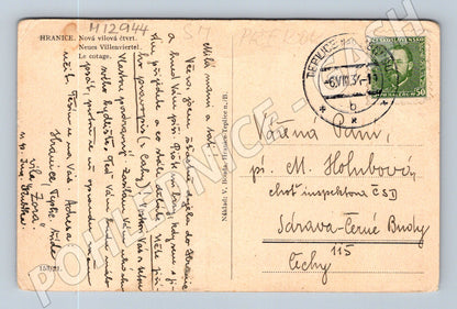 Pohlednice Hranice na Moravě vilová čtvrť 1931 (M12944)