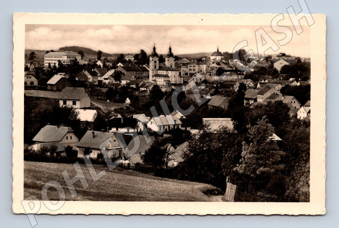 Pohlednice Bystřice nad Pernštejnem celkový pohled (M12946)