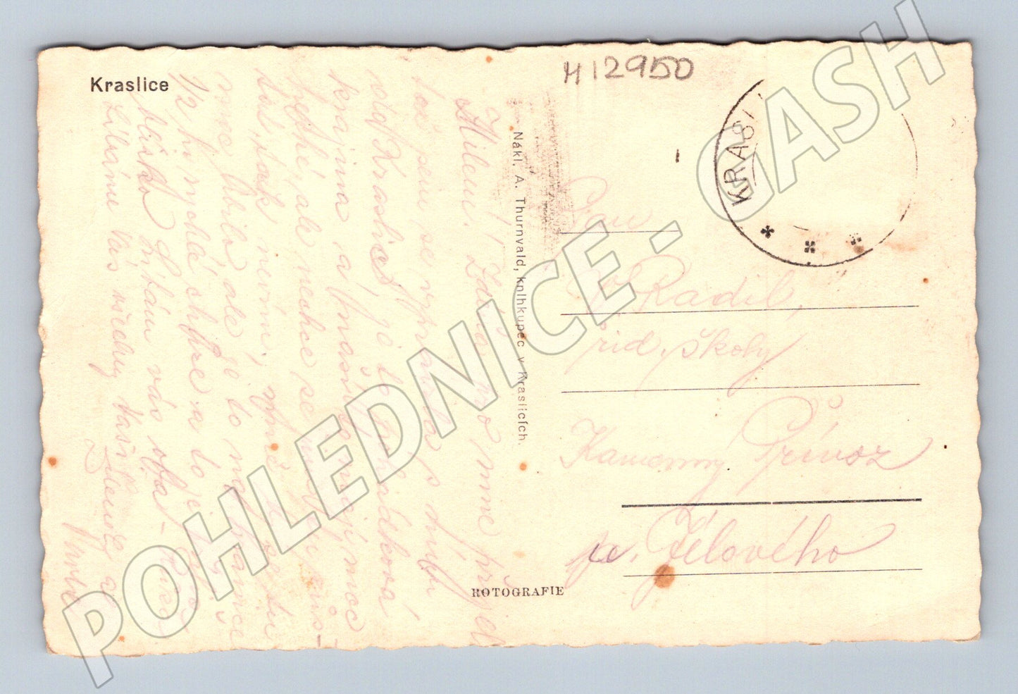 Pohlednice Kraslice historická (M12950)