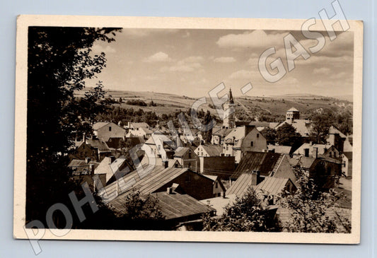 Pohlednice Kraslice panorama města (M12951)