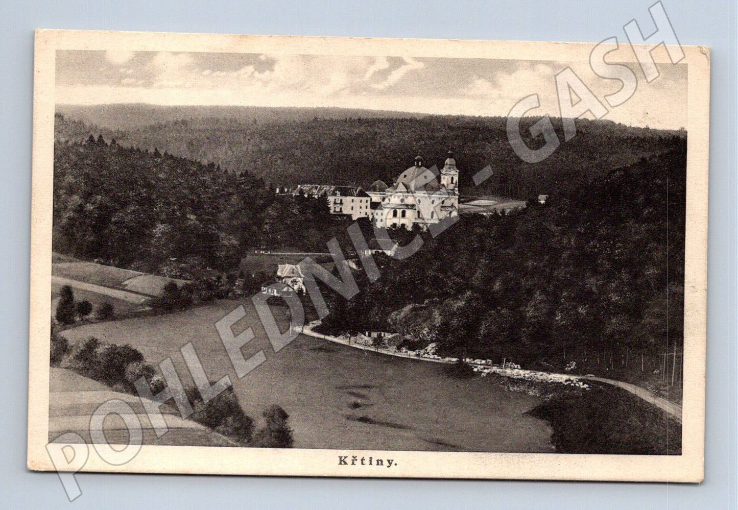 Pohlednice Křtiny klášter Moravský kras (M12952)