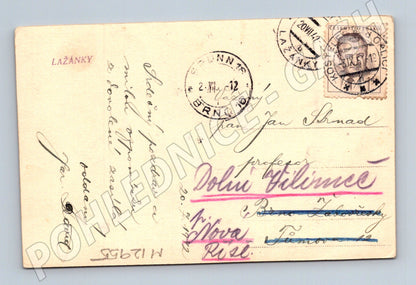 Pohlednice Lažánky M12955 (Stará pohlednice)