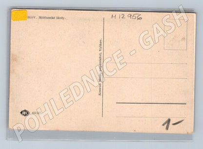 Pohlednice Vyškov měšťanské školy (M12956)