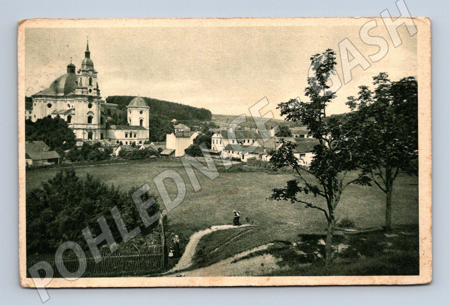 Pohlednice Křtiny poutní kostel Moravský kras (M12965)