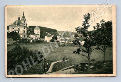 Pohlednice Křtiny poutní kostel Moravský kras (M12965)