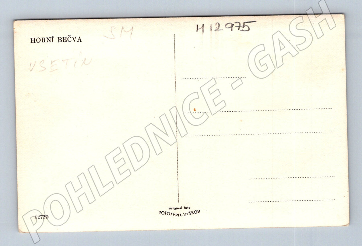 Pohlednice Horní Bečva historická (M12975)