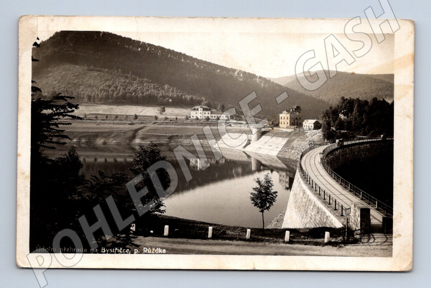 Pohlednice Přehrada Bystřička, Valašsko (M12976)