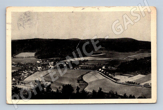 Pohlednice Vohančice celkový pohled 1949 (M12978)