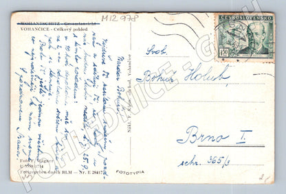 Pohlednice Vohančice celkový pohled 1949 (M12978)