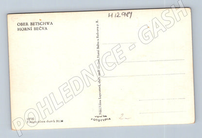Pohlednice Horní Bečva Beskydy (M12981)