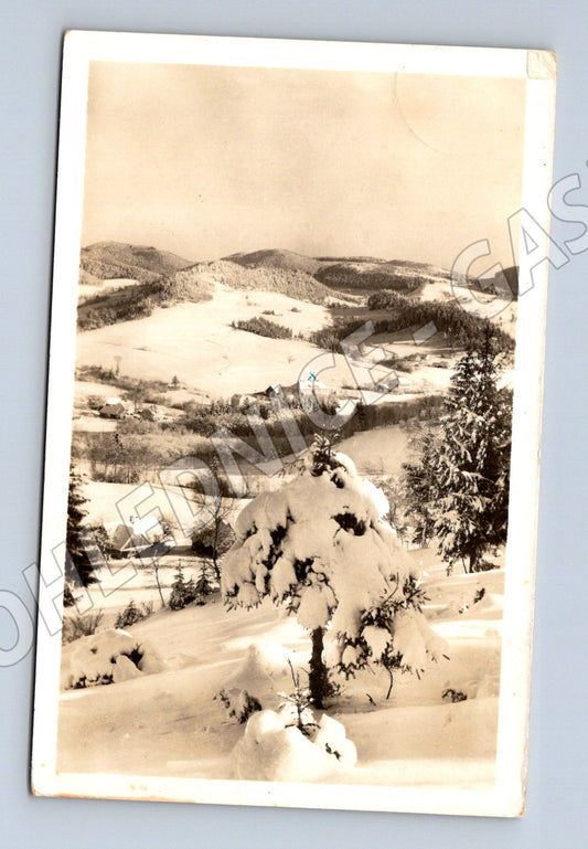 Pohlednice Horni Bečva zimní (M12982)