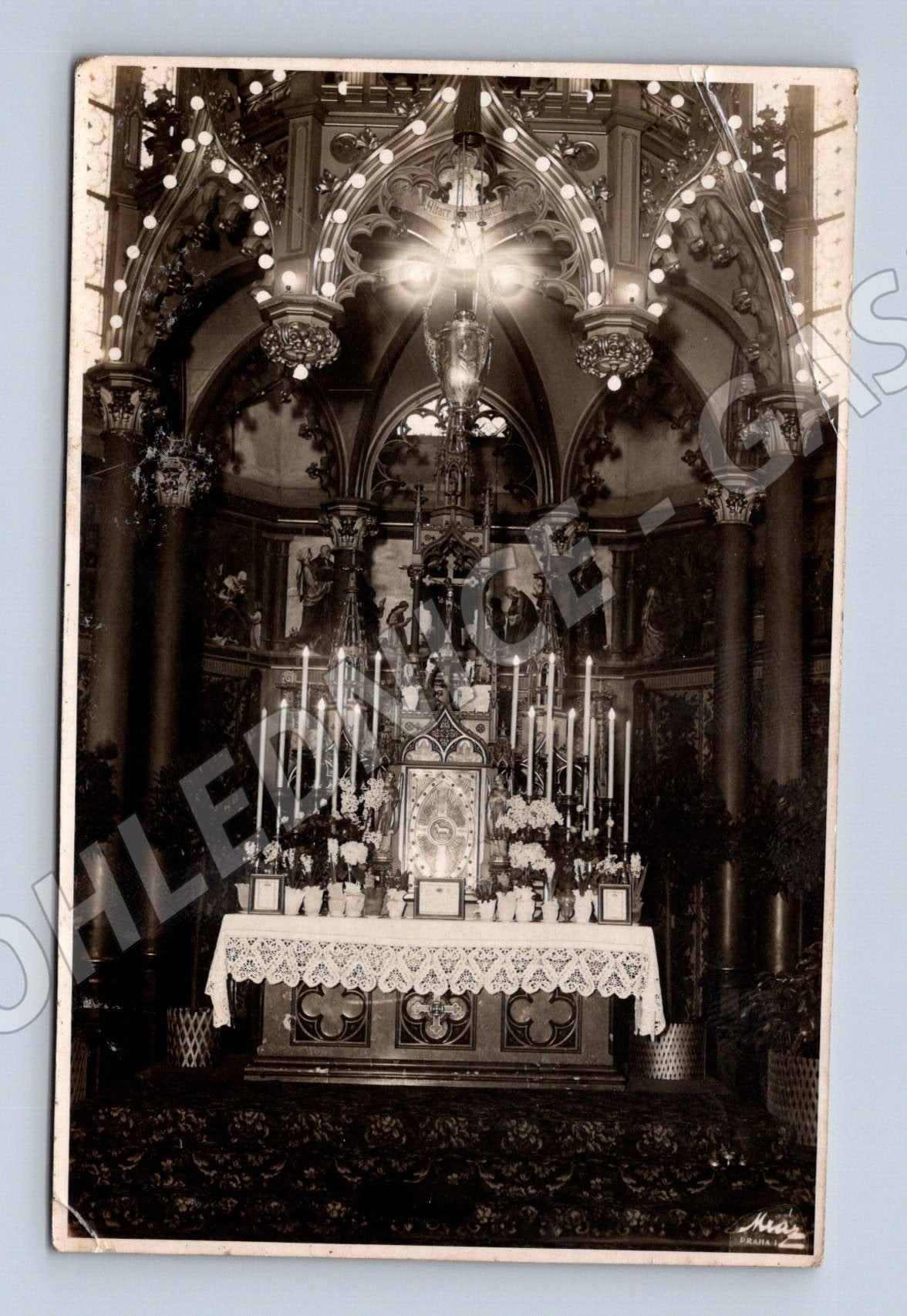 Pohlednice Oltář kostela Filipov u Rumburku (M13028)