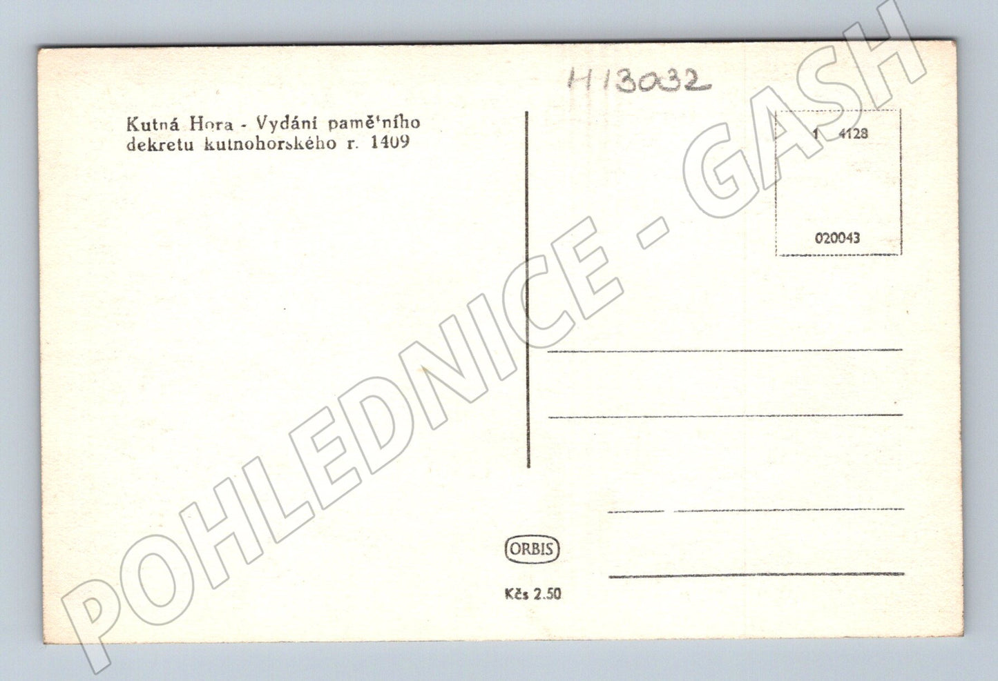 Pohlednice Kutná Hora Pamětní dekret 1409 (M13032)