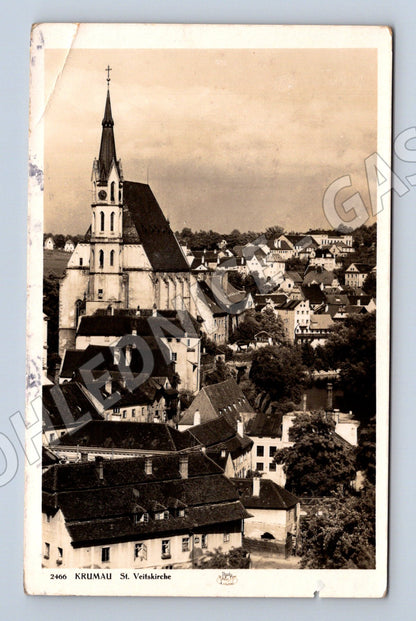 Pohlednice Český Krumlov kostel sv. Víta (M13039)