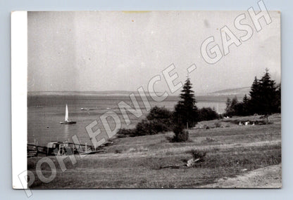 Pohlednice plachetnice na jezeře příroda (M13041)