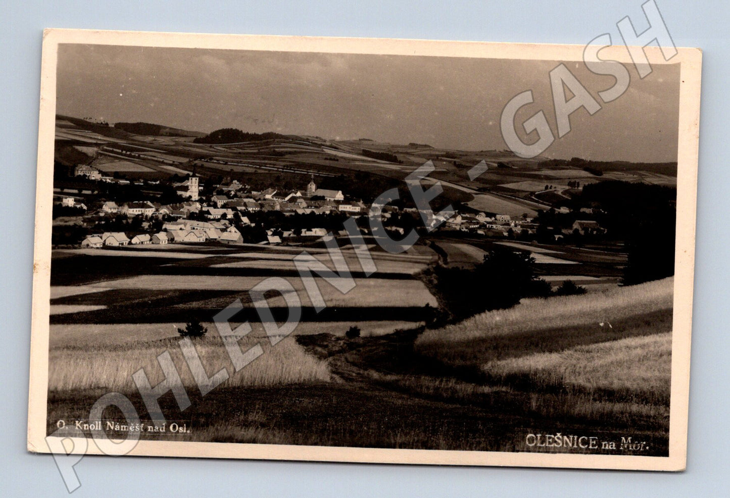 Pohlednice Olešnice na Moravě 1947 (M13050)