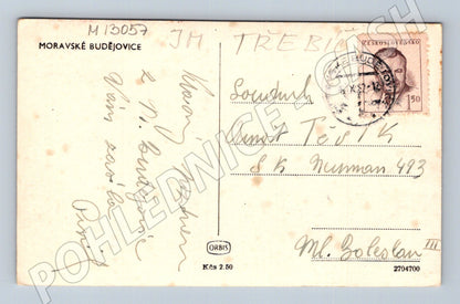 Pohlednice Moravské Budějovice stará do 1950 (M13057)