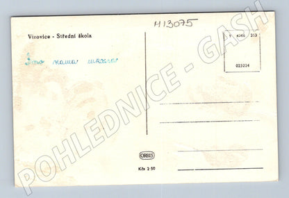 Pohlednice Vizovice Střední škola historická (M13075)