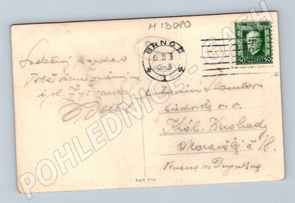Pohlednice M13080 Špilberk Brno (1948, stará pohlednice)