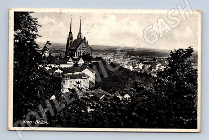 Pohlednice Brno - Celkový pohled s Petrovem (M13081)