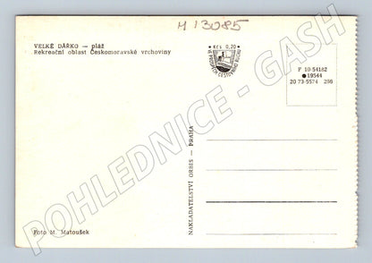 Pohlednice Velké Dářko pláž Českomoravská vrchovina (M13085)