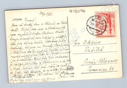 Pohlednice Litovel zámek/škola (M13094)