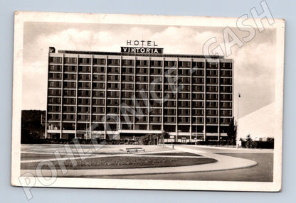Pohlednice Hotel Viktoria černobílá před 1950 (M13110)