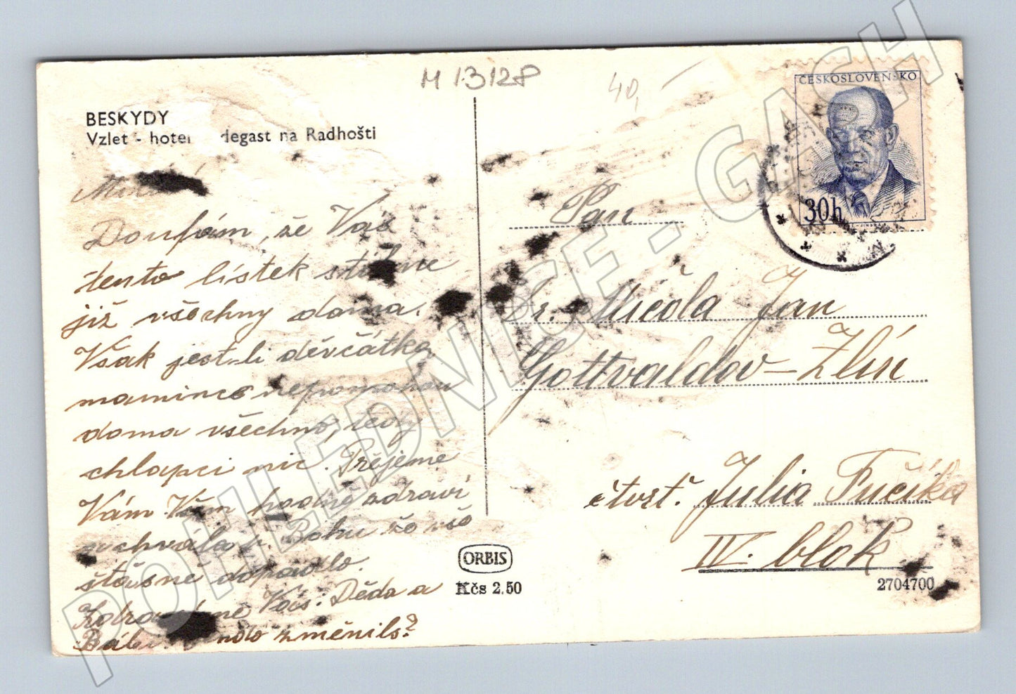 Pohlednice Ovce v Beskydech (M13128)