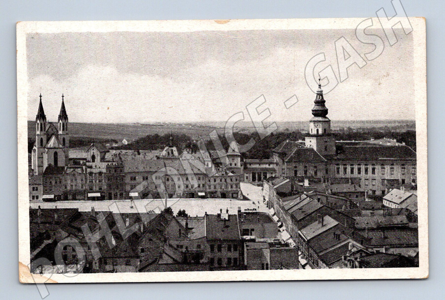 Pohlednice Kroměříž panorama náměstí (M13163)