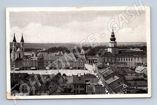 Pohlednice Kroměříž panorama náměstí (M13163)