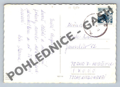 Pohlednice Jugoslávie 1981 dětský zimní motiv (M1317)