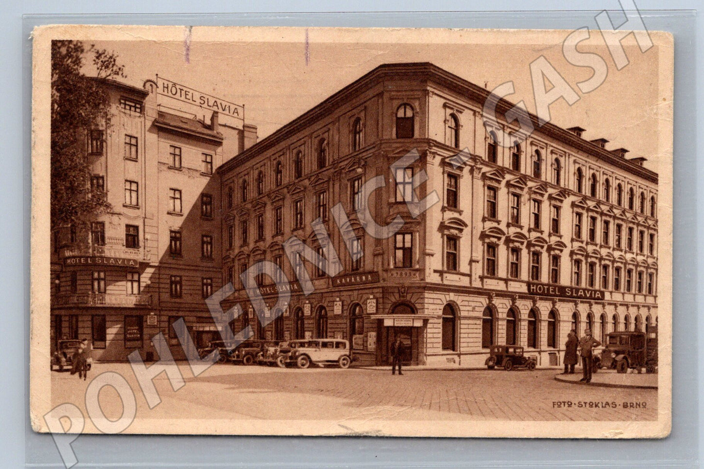 Pohlednice Hotel Slavia Brno 1936 (M13173)