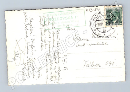 Pohlednice Hoštejn Penzion Vaňourek (M13184)