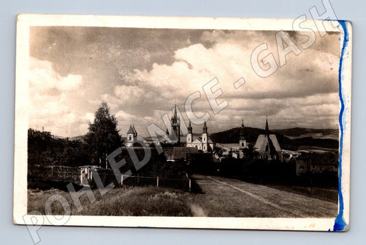 Pohlednice Klatovy od východu historická pohlednice (M13188)